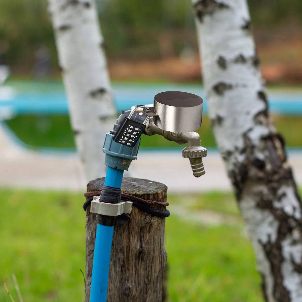 Water Faucet Lock Outdoor Spigot Security with Code Locking