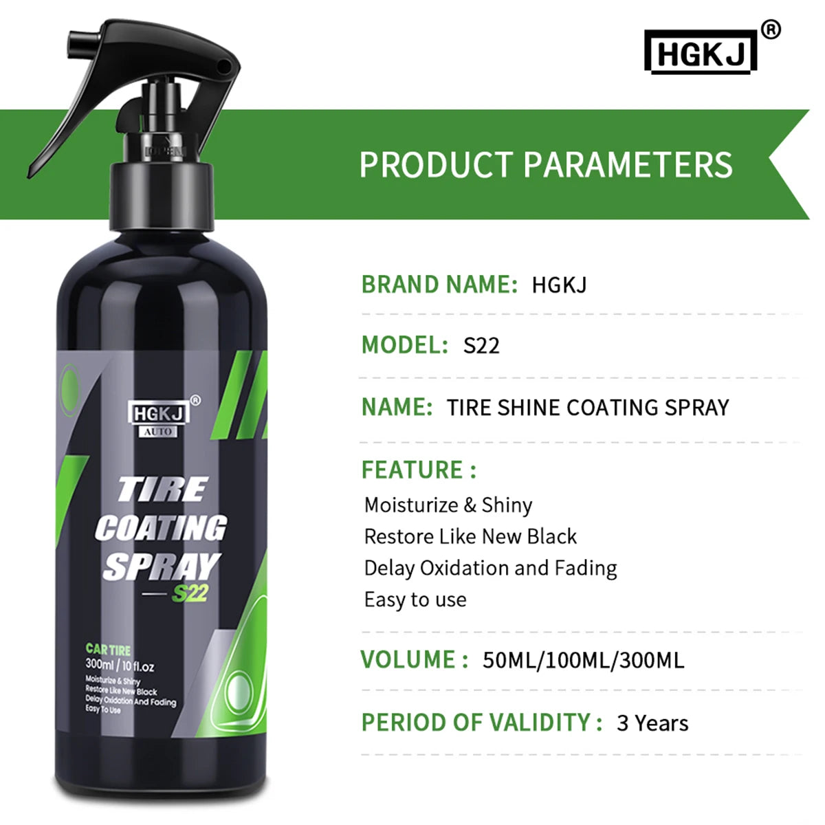 Car Tire Shine Spray