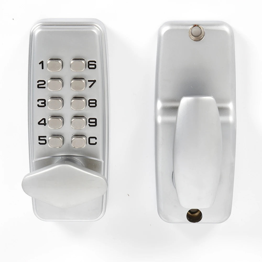 Keyless Mechanical Door Lock — Combination Code, No Battery