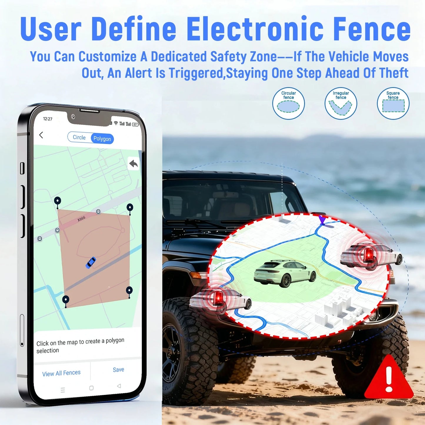Hidden 4G GPS Tracker - Vehicle Anti-Theft Locator with Real-Time Alert