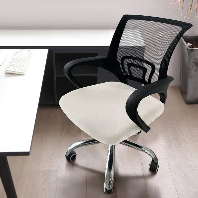 1Pc Velvet Office Chair Cover - Kart It Up   - 41280617578583 