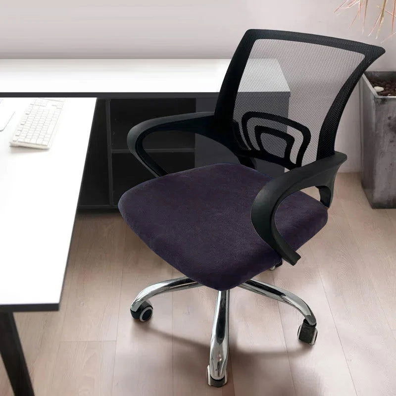 1Pc Velvet Office Chair Cover - Kart It Up   - 41280617644119 