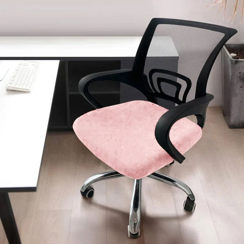 1Pc Velvet Office Chair Cover - Kart It Up   - 41280617676887 