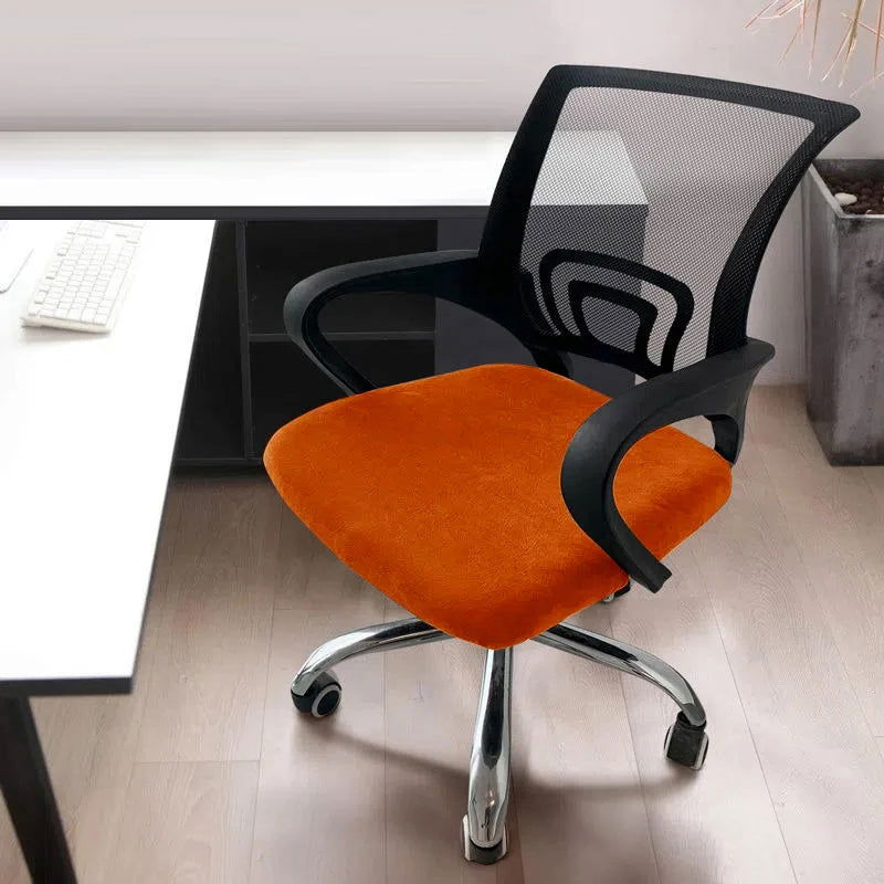 1Pc Velvet Office Chair Cover - Kart It Up   - 41280617709655 