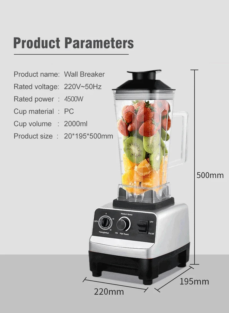 2000W Stationary Blender Heavy Duty Commercial Mixer - Kart It Up   - 2000W Stationary Blender Heavy Duty Commercial Mixer - Kart It Up   - 2000W Stationary Blender Heavy Duty Commercial Mixer - Kart It Up  - 2000W Stationary Blender Heavy Duty Commercial Mixer - Kart It Up  -  