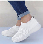 2024 New Trainers Breathable Women Sneakers Slip On Sock Woman Shoes Ladies Flat Shoes - Kart It Up   -  