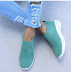 2024 New Trainers Breathable Women Sneakers Slip On Sock Woman Shoes Ladies Flat Shoes - Kart It Up   -  