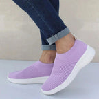 2024 New Trainers Breathable Women Sneakers Slip On Sock Woman Shoes Ladies Flat Shoes - Kart It Up   -  