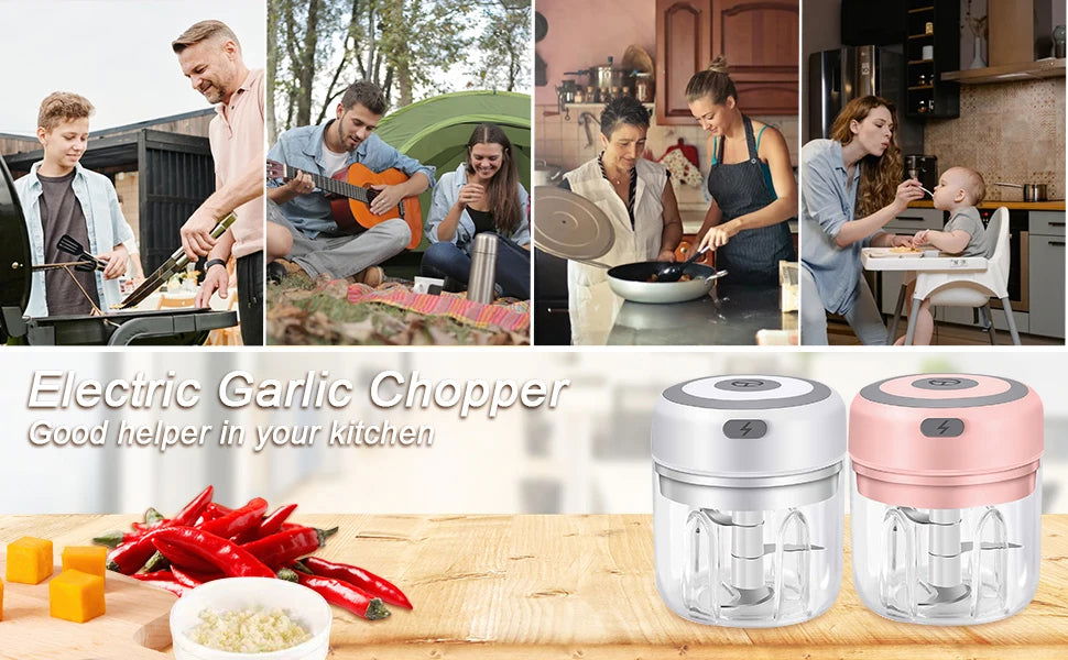100/250mL Mini Electric Garlic Chopper - Kart It Up   - 100/250mL Mini Electric Garlic Chopper - Kart It Up   - 100/250mL Mini Electric Garlic Chopper - Kart It Up   - 100/250mL Mini Electric Garlic Chopper - Kart It Up  - 100/250mL Mini Electric Garlic Chopper - Kart It Up  -  -  