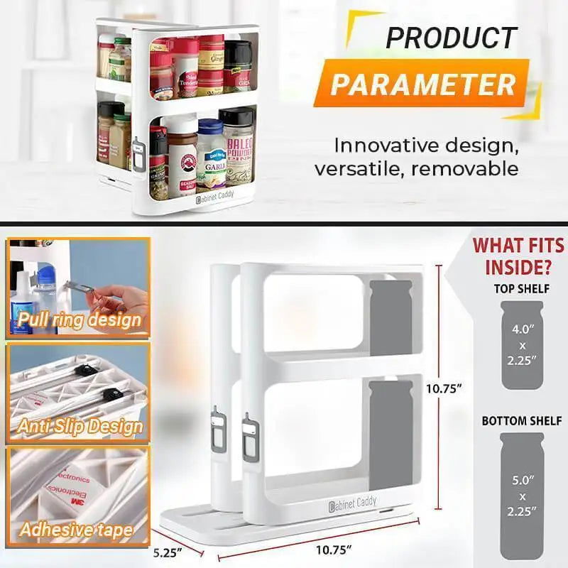 2Layer Multi-Function Rotate Spice Storage Rack - Kart It Up   - 2Layer Multi-Function Rotate Spice Storage Rack - Kart It Up   - 2Layer Multi-Function Rotate Spice Storage Rack - Kart It Up   - 2Layer Multi-Function Rotate Spice Storage Rack - Kart It Up  - 2Layer Multi-Function Rotate Spice Storage Rack - Kart It Up  -  -  