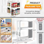 2Layer Multi-Function Rotate Spice Storage Rack - Kart It Up   - 2Layer Multi-Function Rotate Spice Storage Rack - Kart It Up   - 2Layer Multi-Function Rotate Spice Storage Rack - Kart It Up  - 2Layer Multi-Function Rotate Spice Storage Rack - Kart It Up  -  