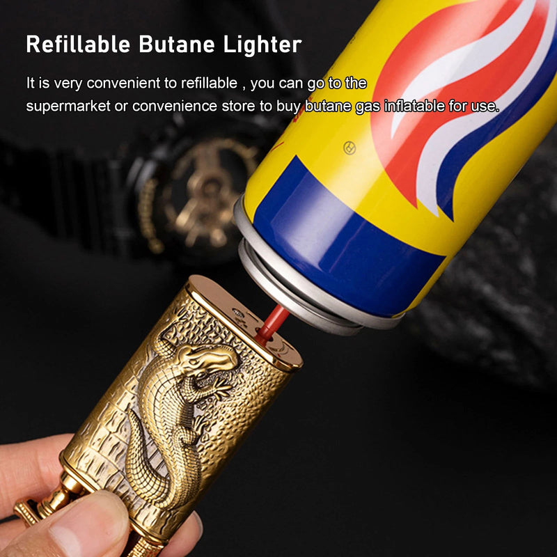 2 Pack Cool Dragon Design Magic Dual Flame Torch Lighter - Kart It Up   -  