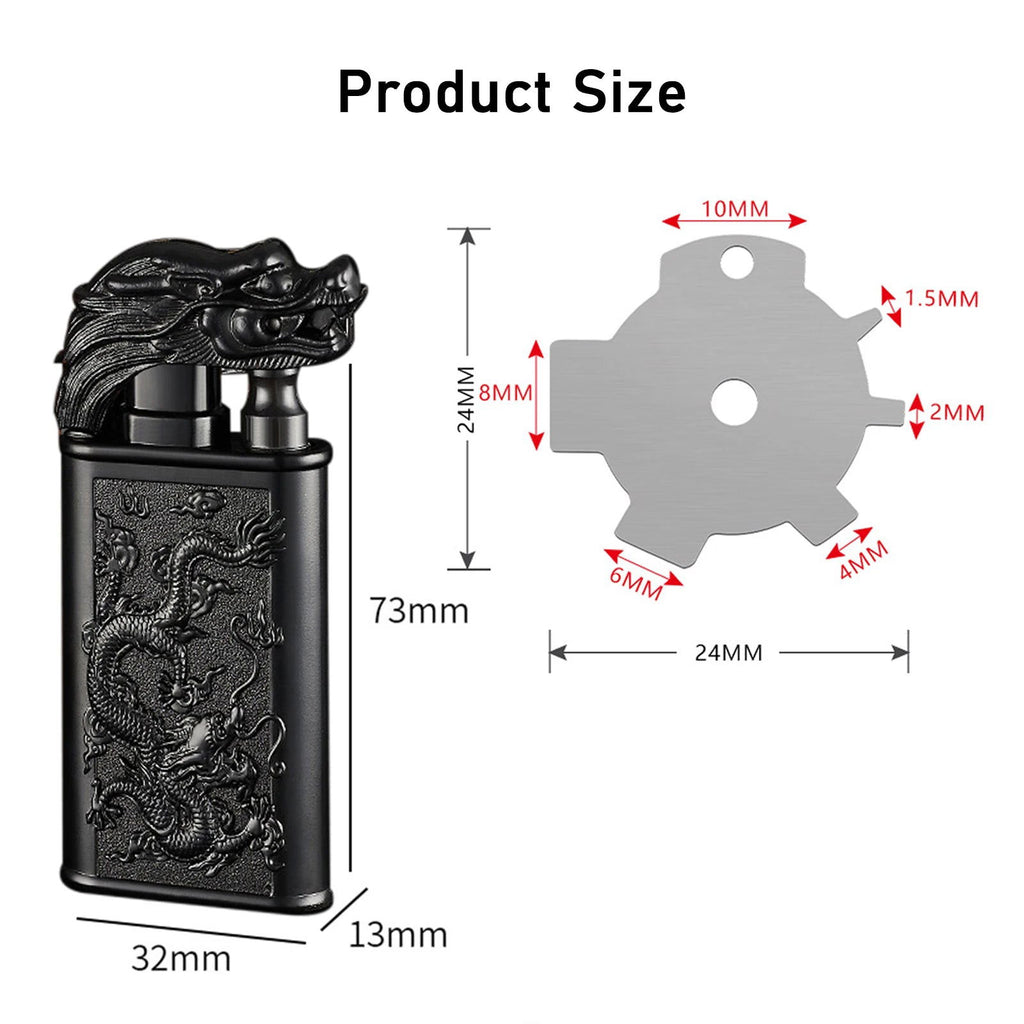 2 Pack Cool Dragon Design Magic Dual Flame Torch Lighter - Kart It Up   -  