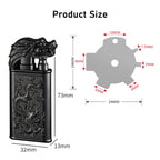 2 Pack Cool Dragon Design Magic Dual Flame Torch Lighter - Kart It Up   -  
