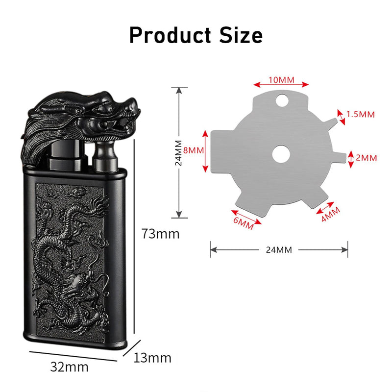 2 Pack Cool Dragon Design Magic Dual Flame Torch Lighter - Kart It Up   -  