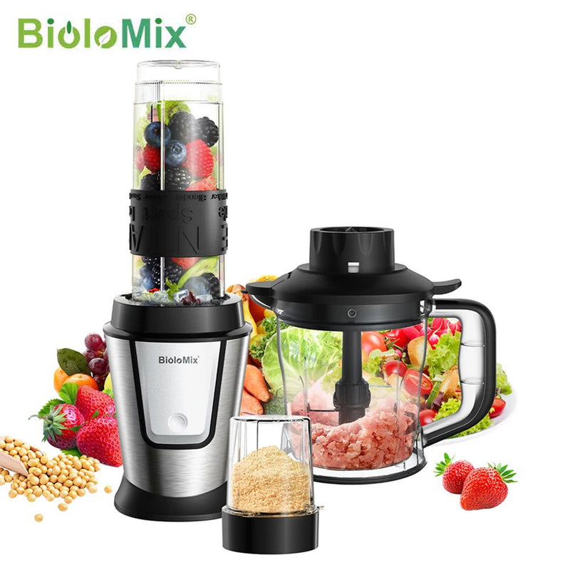 3-in-1 Multifunctional Food Processor 700W Portable Juicer Blender - Kart It Up   -  