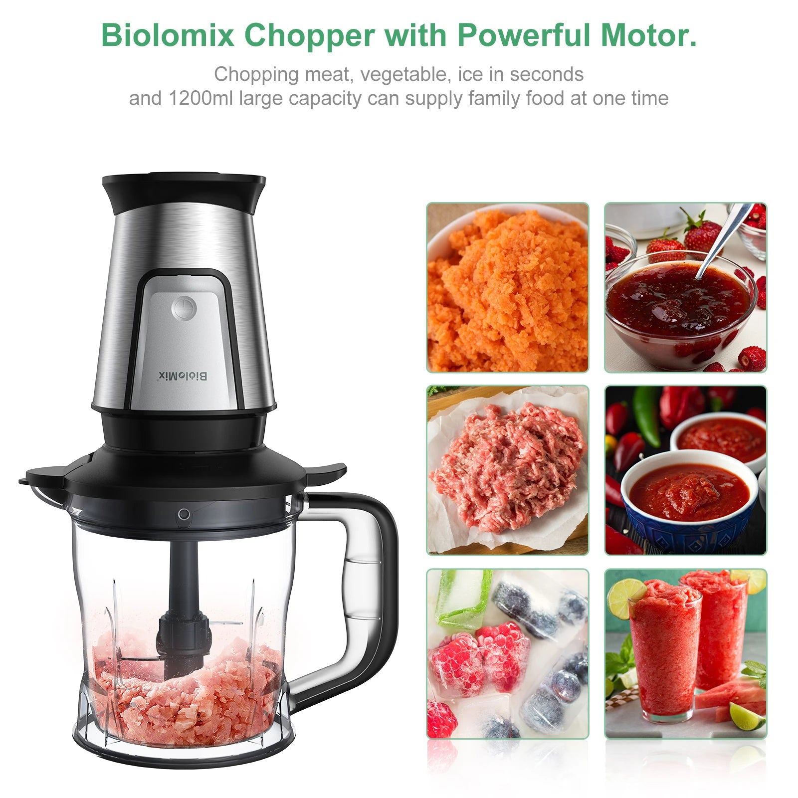 3-in-1 Multifunctional Food Processor 700W Portable Juicer Blender - Kart It Up   -  
