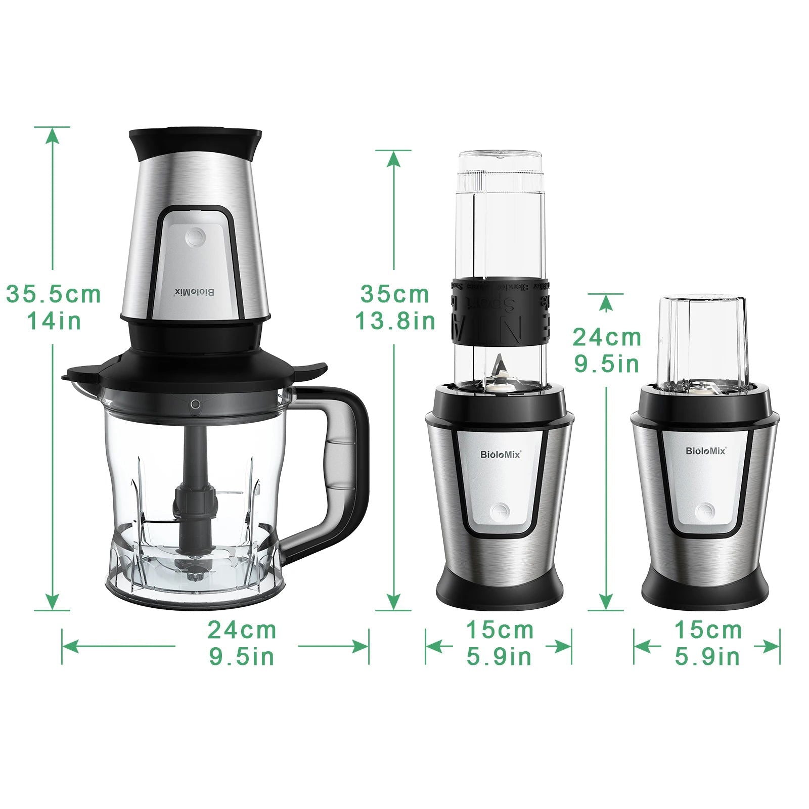 3-in-1 Multifunctional Food Processor 700W Portable Juicer Blender - Kart It Up   -  