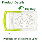 3 in 1 Kitchen Multifunction Sink Strainer Plastic Cutting Board Storage Basket Over Chopping with Containers Retractable Drain - Kart It Up   -  