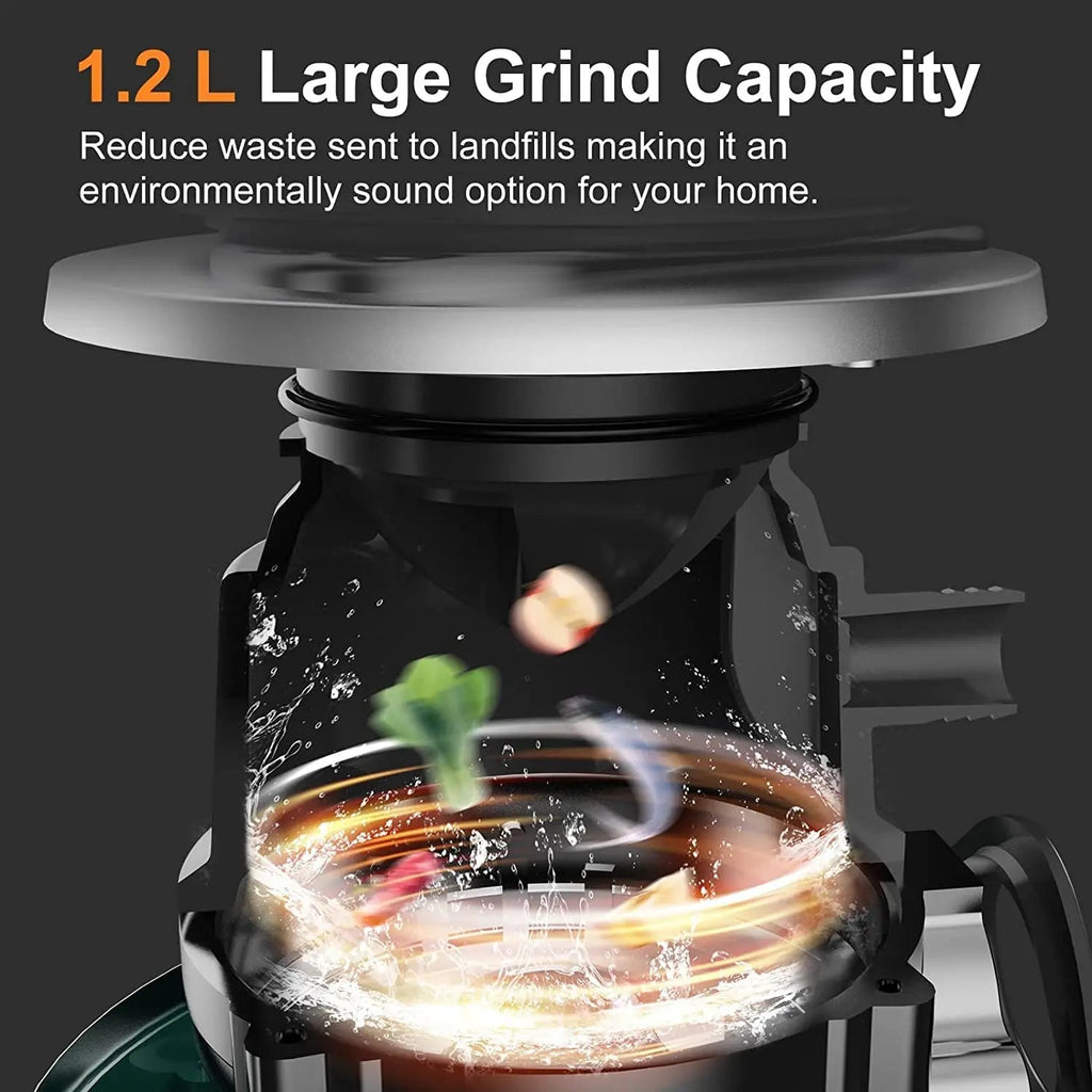 560W Food Waste Disposer 1200ml Capacity Food Crusher - Kart It Up   - 560W Food Waste Disposer 1200ml Capacity Food Crusher - Kart It Up   - 560W Food Waste Disposer 1200ml Capacity Food Crusher - Kart It Up   - 560W Food Waste Disposer 1200ml Capacity Food Crusher - Kart It Up   - 560W Food Waste Disposer 1200ml Capacity Food Crusher - Kart It Up  - 560W Food Waste Disposer 1200ml Capacity Food Crusher - Kart It Up  -  -  