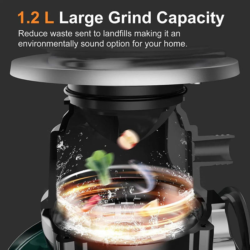 560W Food Waste Disposer 1200ml Capacity Food Crusher - Kart It Up   - 560W Food Waste Disposer 1200ml Capacity Food Crusher - Kart It Up   - 560W Food Waste Disposer 1200ml Capacity Food Crusher - Kart It Up   - 560W Food Waste Disposer 1200ml Capacity Food Crusher - Kart It Up   - 560W Food Waste Disposer 1200ml Capacity Food Crusher - Kart It Up  - 560W Food Waste Disposer 1200ml Capacity Food Crusher - Kart It Up  -  -  