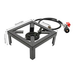 8000W Portable Single Burner Outdoor Gas Stove - Kart It Up   - 41280612040791 