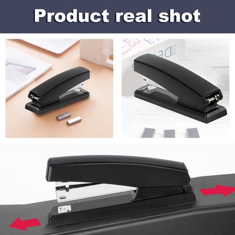 Stapler, Staplers For Desk, Stapler For Classroom, Office Stapler, With 1 Pcs Stapler Remover Puller, 1000 Pcs Staples 24/6mm.