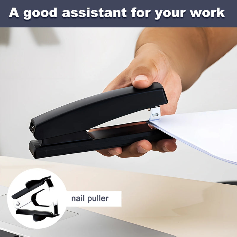 Stapler, Staplers For Desk, Stapler For Classroom, Office Stapler, With 1 Pcs Stapler Remover Puller, 1000 Pcs Staples 24/6mm.