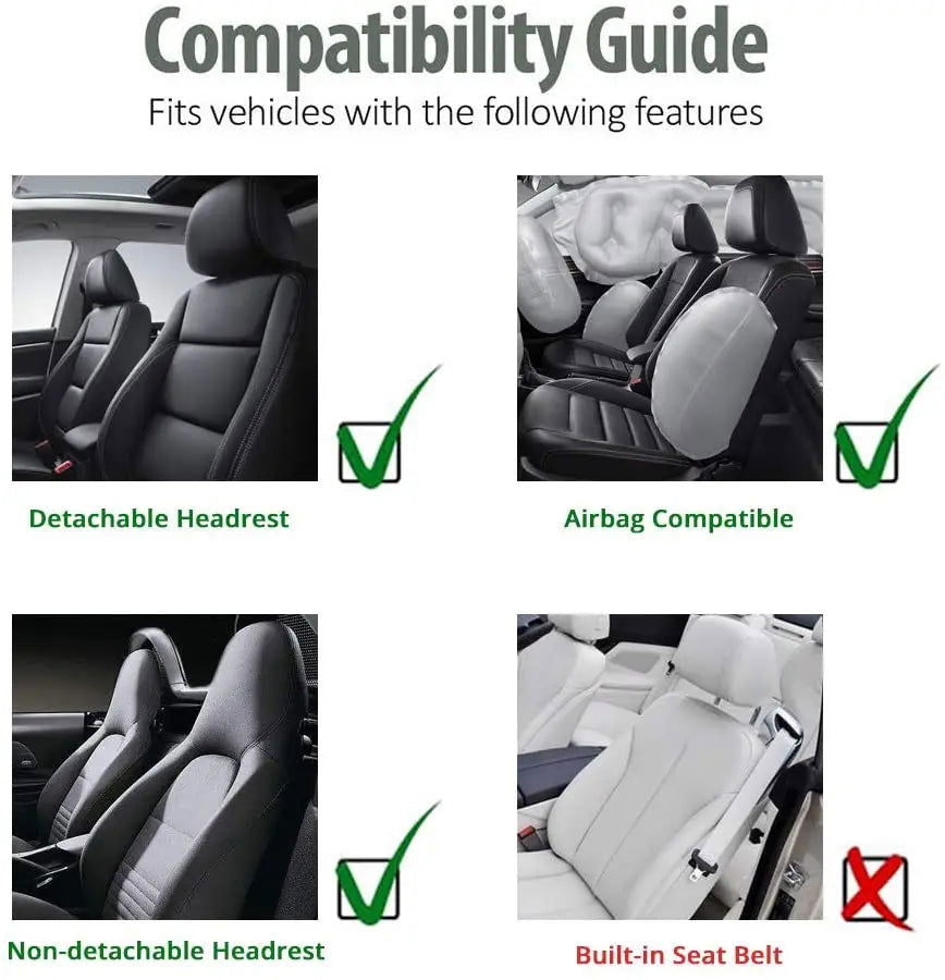 AUTOYOUTH PU Leather Front Car Seat Covers - Kart It Up   -  