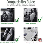 AUTOYOUTH PU Leather Front Car Seat Covers - Kart It Up   -  