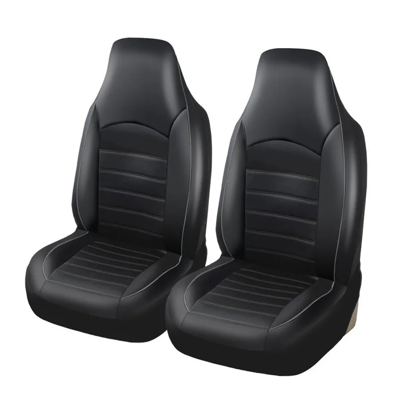AUTOYOUTH PU Leather Front Car Seat Covers - Kart It Up   - 41280621379671 