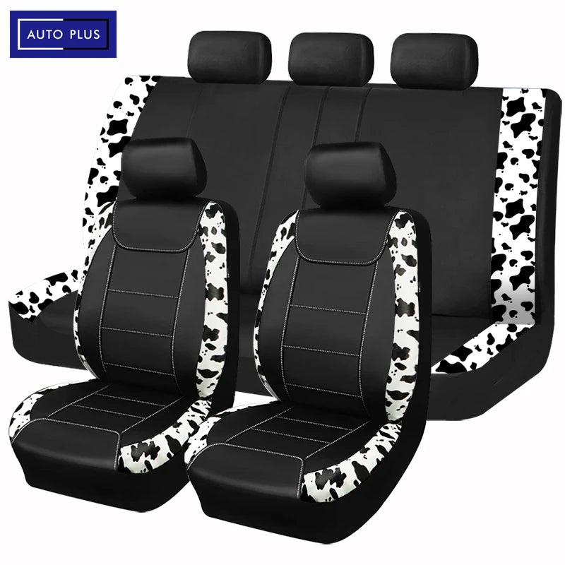 AUTO PLUS Universal Printing Faux Leather Car Seat Covers - Kart It Up   -  