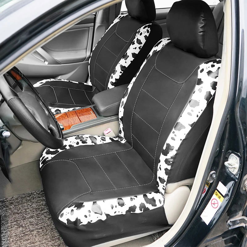 AUTO PLUS Universal Printing Faux Leather Car Seat Covers - Kart It Up   -  