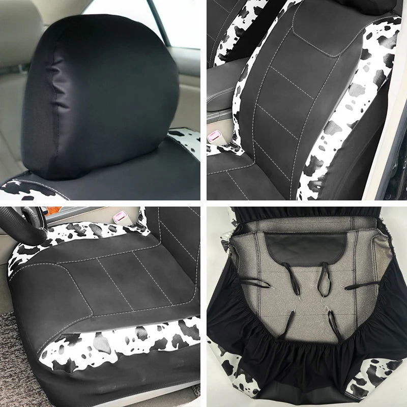 AUTO PLUS Universal Printing Faux Leather Car Seat Covers - Kart It Up   -  
