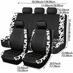 AUTO PLUS Universal Printing Faux Leather Car Seat Covers - Kart It Up   -  
