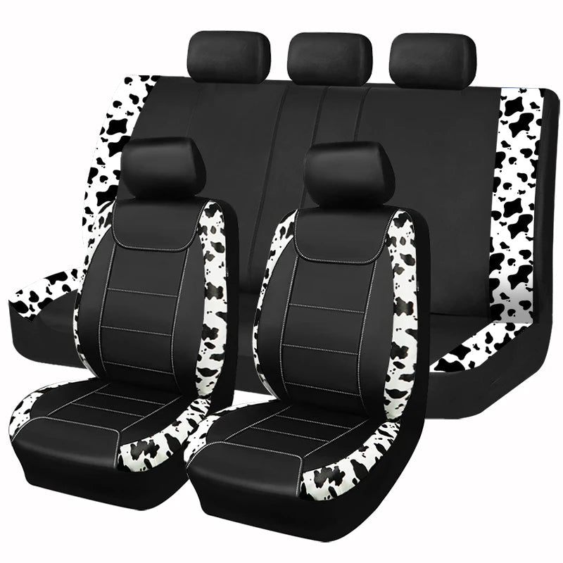 AUTO PLUS Universal Printing Faux Leather Car Seat Covers - Kart It Up   - 41280617414743 
