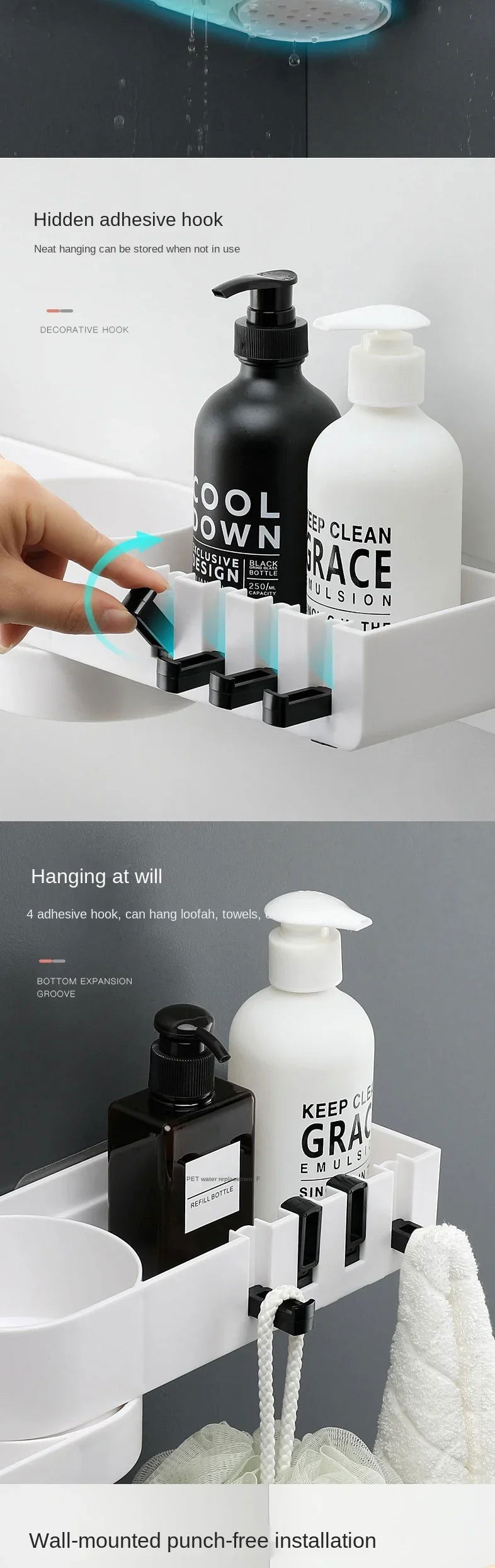 Bathroom Shelf Corner Shelves Shampoo Holder - Kart It Up   - Bathroom Shelf Corner Shelves Shampoo Holder - Kart It Up   - Bathroom Shelf Corner Shelves Shampoo Holder - Kart It Up  - Bathroom Shelf Corner Shelves Shampoo Holder - Kart It Up  -  