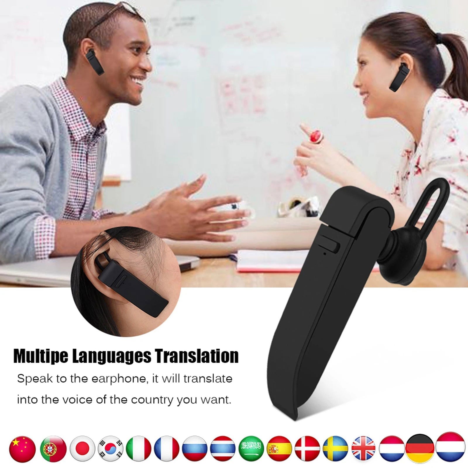 Bluetooth Wireless Earphone Portable Business Headphone - Kart It Up   -  