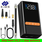 E-ACE Air Pump Inflator Portable Electric Wireless Mini Air Compressor - Kart It Up   -  