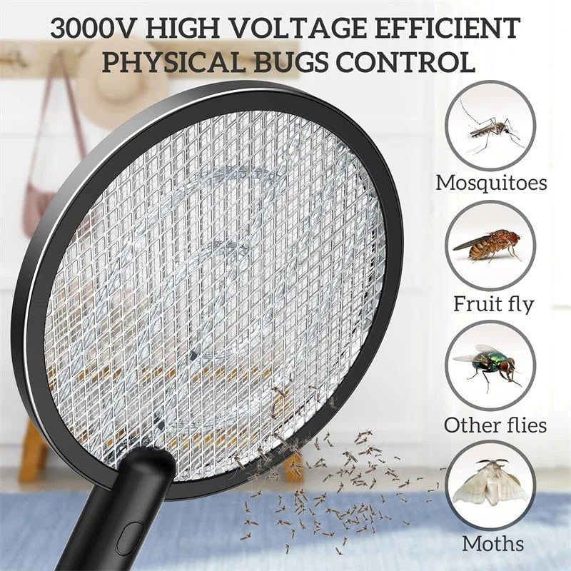 Electric Fly Swatter 4000V Bug Zapper - Kart It Up   -  