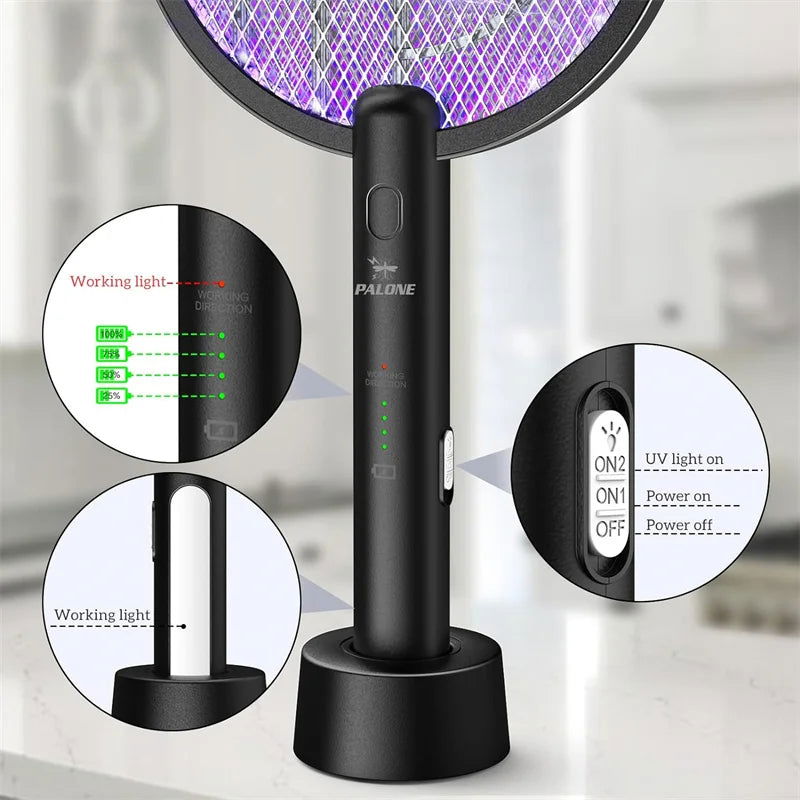 Electric Fly Swatter 4000V Bug Zapper - Kart It Up   -  