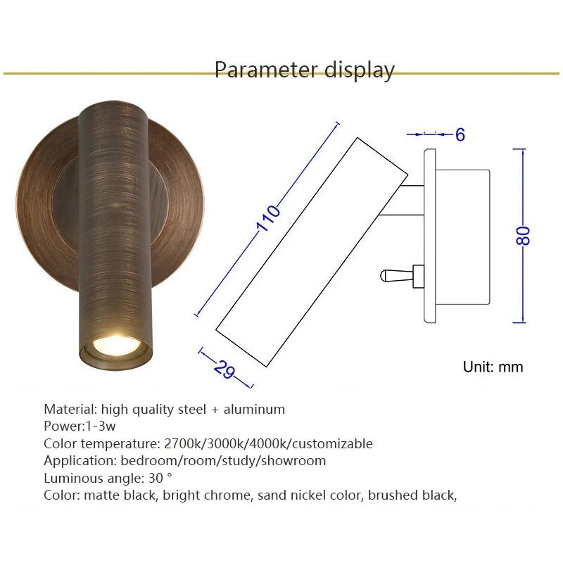 Embedded LED Reading Wall Lamp With Switch - Kart It Up   - Embedded LED Reading Wall Lamp With Switch - Kart It Up   - Embedded LED Reading Wall Lamp With Switch - Kart It Up   - Embedded LED Reading Wall Lamp With Switch - Kart It Up  - Embedded LED Reading Wall Lamp With Switch - Kart It Up  -  