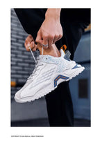 Fashion Outdoor Jogging Sports Shoes Mesh Breathable Cushioning Black Basket Running Shoes for Men - Kart It Up   -  