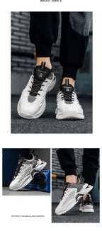 Fashion Outdoor Jogging Sports Shoes Mesh Breathable Cushioning Black Basket Running Shoes for Men - Kart It Up   -  