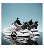 Fashion Outdoor Jogging Sports Shoes Mesh Breathable Cushioning Black Basket Running Shoes for Men - Kart It Up   -  