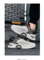 Fashion Outdoor Jogging Sports Shoes Mesh Breathable Cushioning Black Basket Running Shoes for Men - Kart It Up   -  
