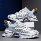 Fashion Outdoor Jogging Sports Shoes Mesh Breathable Cushioning Black Basket Running Shoes for Men - Kart It Up   -  