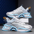 Fashion Outdoor Jogging Sports Shoes Mesh Breathable Cushioning Black Basket Running Shoes for Men - Kart It Up   -  