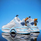 Fashion Outdoor Jogging Sports Shoes Mesh Breathable Cushioning Black Basket Running Shoes for Men - Kart It Up   -  