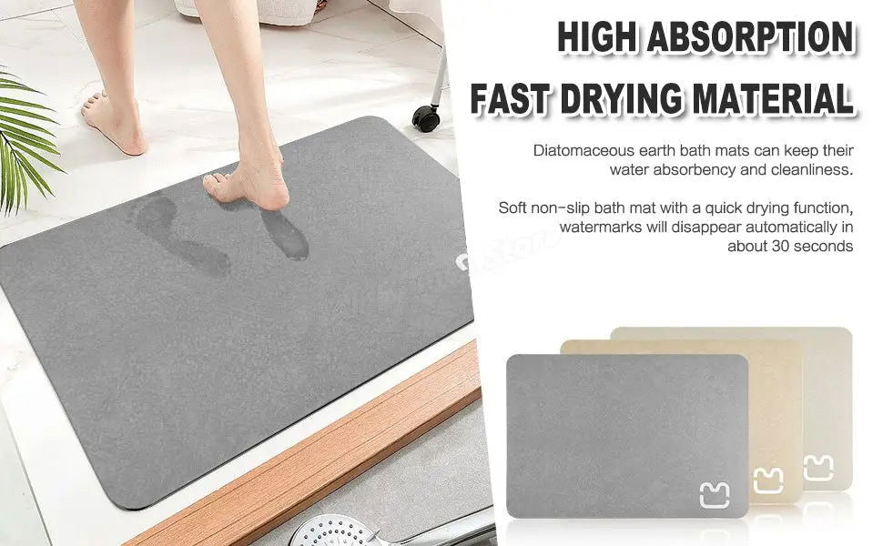 Foot Mat Diatomite Bath Mat Stone Bathroom Rug - Kart It Up   - Foot Mat Diatomite Bath Mat Stone Bathroom Rug - Kart It Up   - Foot Mat Diatomite Bath Mat Stone Bathroom Rug - Kart It Up   - Foot Mat Diatomite Bath Mat Stone Bathroom Rug - Kart It Up  - Foot Mat Diatomite Bath Mat Stone Bathroom Rug - Kart It Up  -  